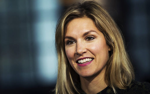 Lynn Jurich, co-founder and chief executive officer of SunRun Inc., smiles during a Bloomberg West television interview in San Francisco, California, U.S., on Thursday, Sept. 15, 2016. Jurich discussed Tesla buying SolarCity, the value of rooftop solar leases and the future of the sector. Photographer: David Paul Morris/Bloomberg via Getty Images