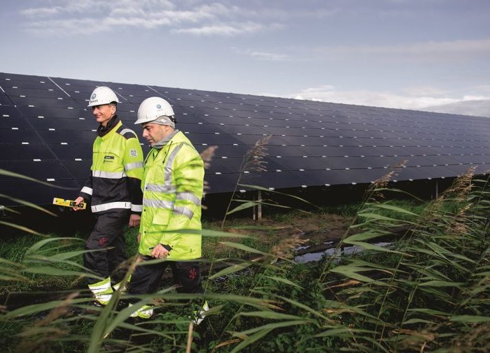 Statkrafts solarpark just outside Emmen, Netherlands.Photo: Ole Martin Wold.