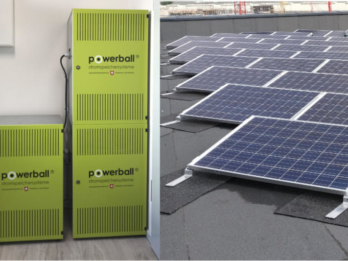 Bleispeicher mit PV Anlage