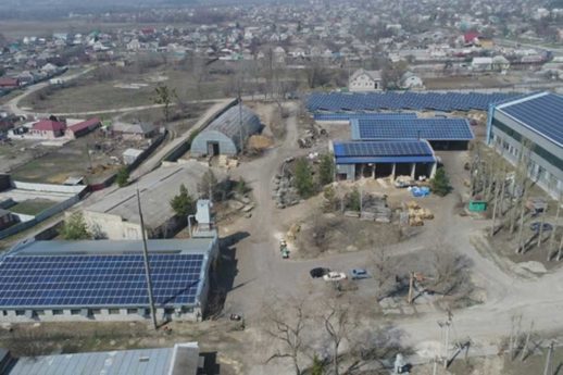 промышленная крышная солнечная электростанция в Украине