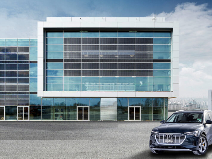 Solarfassade Audi