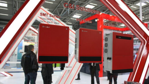Präsentation vn Goodwe zur Intersolar 2019 in München.