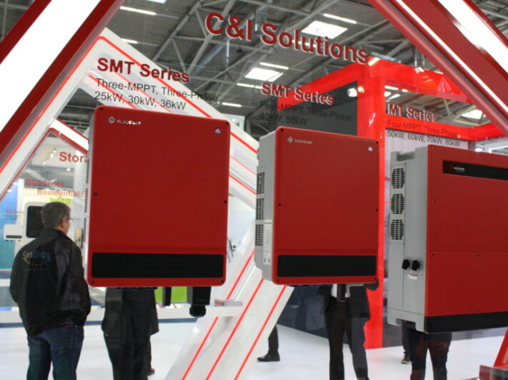 Präsentation vn Goodwe zur Intersolar 2019 in München.
