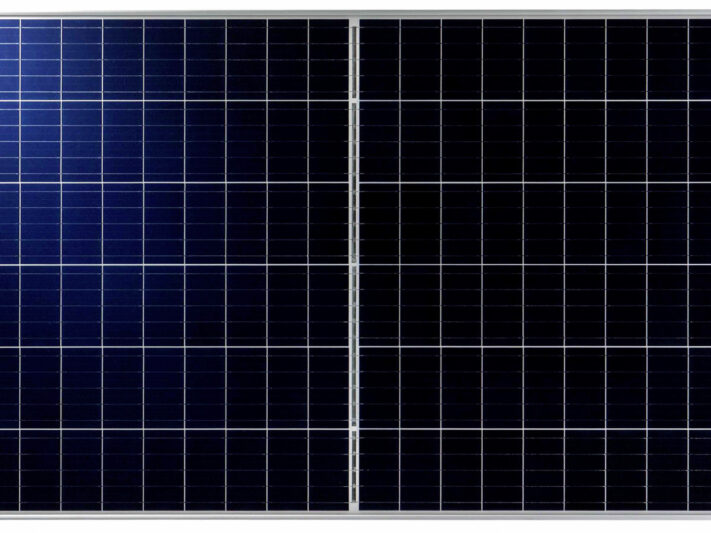 Talesun Solar Technologies präsentiert Module seiner Bistar-Serie mit Halbzellen.