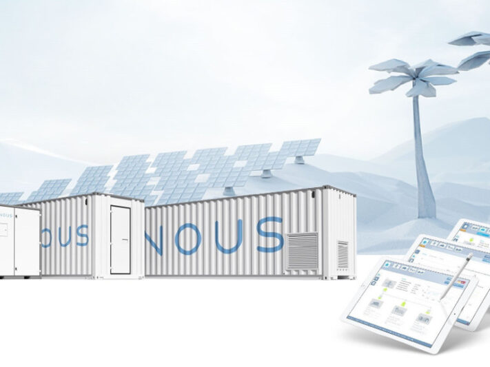 Die solaren Großspeicher von Qinous sollen Aggregate mit Diesel oder Erdgas ersetzen.