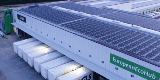 EuropeanEcoHub von GLS, Wechselbrücken / Weiterer Text über ots und www.presseportal.de/nr/118262 / Die Verwendung dieses Bildes ist für redaktionelle Zwecke honorarfrei. Veröffentlichung bitte unter Quellenangabe: "obs/GLS Germany GmbH & Co. OHG"