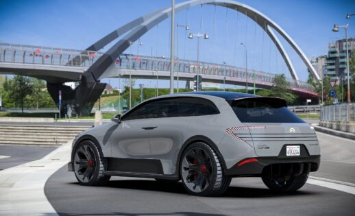 A picture of the Humble One concept - a four-door SUV powered entirely by sunlight.