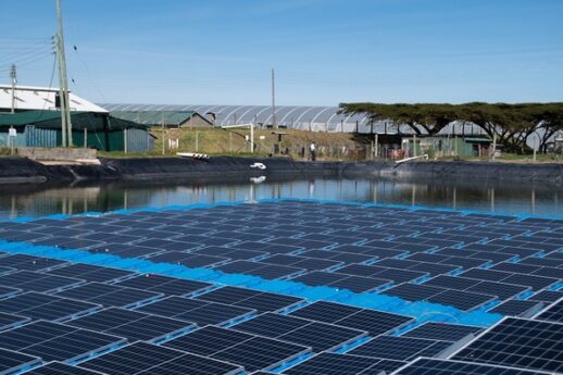 The 69kW PV floating system at Rift Valley Roses provides multiple benefits.
