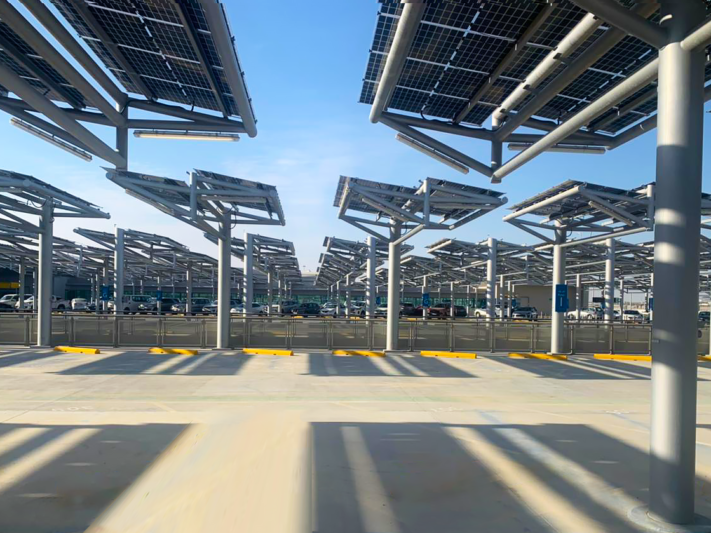 Midfield Terminal Solar Car Shade Project 2